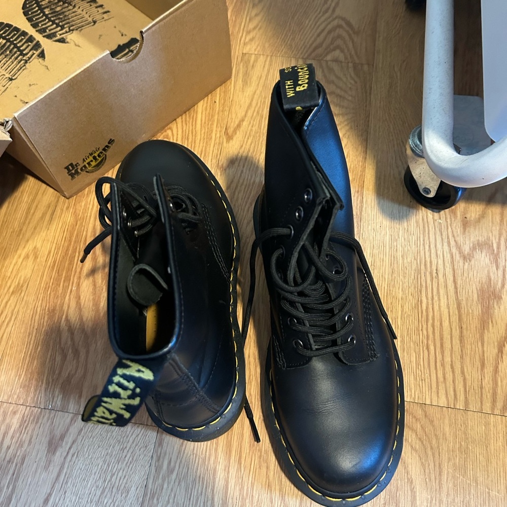 Dr. Martens Black Leather Boots